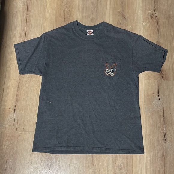 Harley Davidson Gray 2012 T Shirt. Loess Hills Iowa. Fits M/L. See‎ photos! - Picture 2 of 8